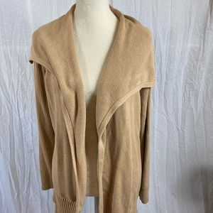 Beige knitted cardigan